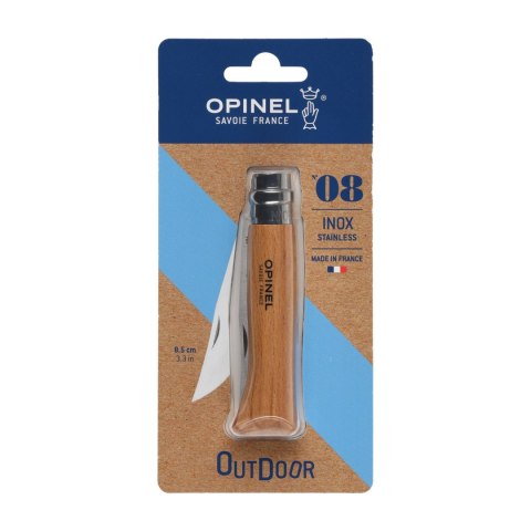 Nóż składany Opinel 8 inox buk w blistrze Opinel