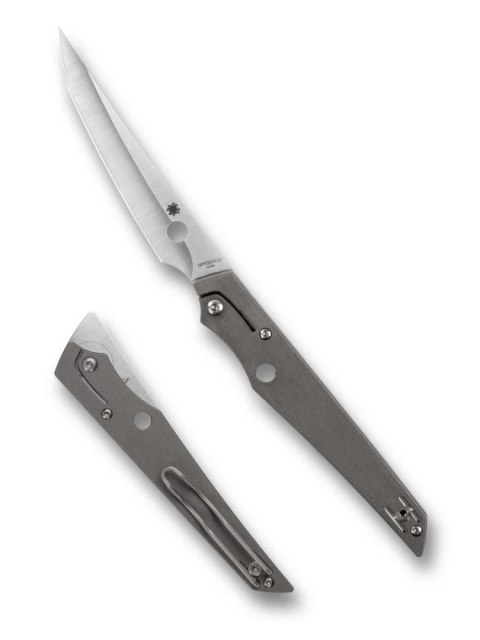 Nóż składany Spyderco Cobol Gray Titanium, Satin M390 by Paul Alexander (C273TIP) Spyderco Inc.