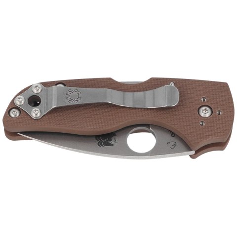 Nóż składany Spyderco Lil' Native Back Lock Sprint Run Brown G-10, Stonewashed CPM 15V by Eric Glesser (C230MBGPBN15V) Spyderco Inc.