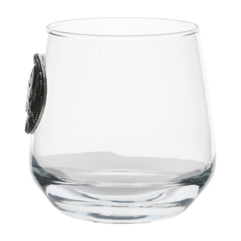 Szklanki do whisky Golden Fox Luna Fox Silver zdobione odlewanym elementem 2 szt. Golden Fox