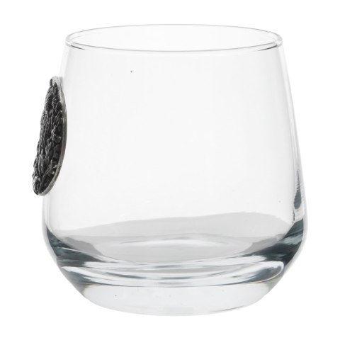 Szklanki do whisky Golden Fox Luna Wild Boar Silver zdobione odlewanym elementem 2 szt. Golden Fox
