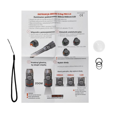 Iluminator laserowy X-hog Pro v2 LED 940/850 nm X-hog