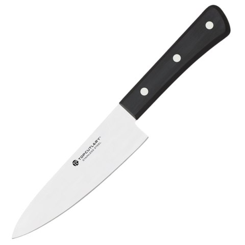 Nóż kuchenny Top Cutlery Chef 15cm Black ABS, Satin 3Cr13Mov (17486) Top Cutlery by Martinez Albainox