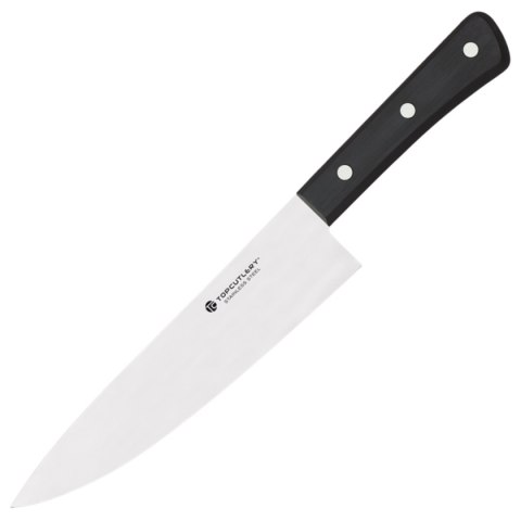Nóż kuchenny Top Cutlery Chef 20cm Black ABS, Satin 3Cr13Mov (17487) Top Cutlery by Martinez Albainox