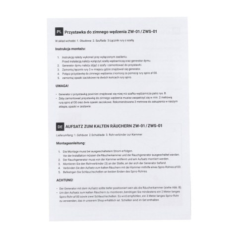 Przystawka do zimnego wędzenia INOX Borniak Borniak