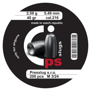 ŚRUT Presslug PS Slugs 5,49mm/.216, 2,59g/40gr 200szt