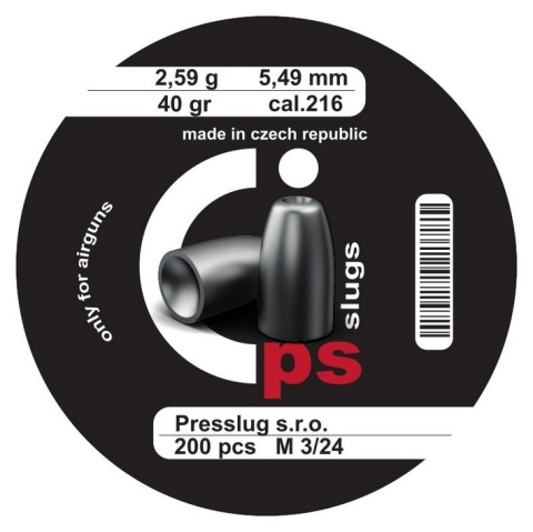 ŚRUT Presslug PS Slugs 5,49mm/.216, 2,59g/40gr 200szt