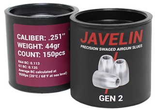 Śrut Airgun Slugs Javelin Gen 2 6.35 mm 44 grain (.251)