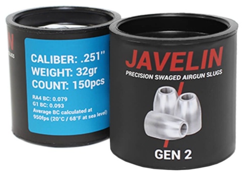 Śrut Airgun Slugs Javelin Gen 2 6.35 mm 44 grain (.251)