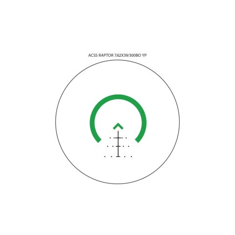 Celownik pryzmatyczny Primary Arms SLx 3x Micro Prism iR Green ACSS Raptor 7,62x39/.300 AAC Yard Primary Arms
