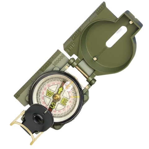 Kompas Barbaric Oil Filled Military Fiber Compass, Green PVC (33172) Barbaric by Martinez Albainox