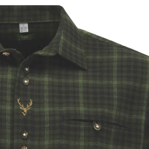 Koszula flanelowa OS-Trachten - oliwkowy OS-Trachten