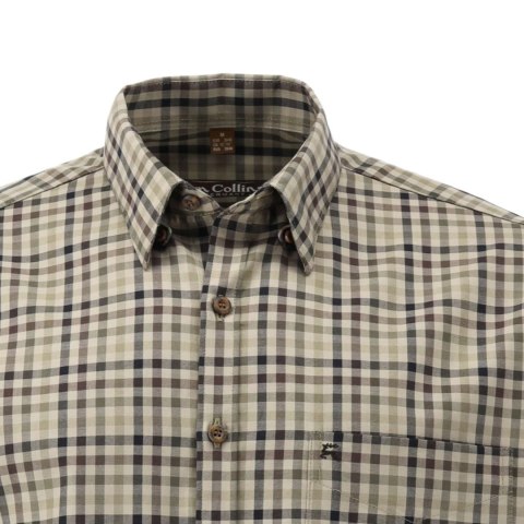 Koszula w kratkę Tom Collins - oliwkowy Tom Collins
