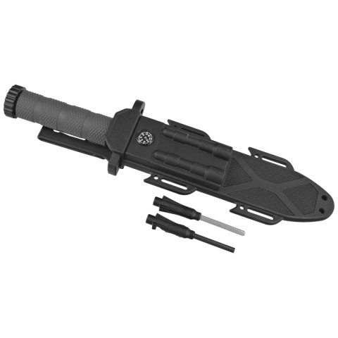 Nóż Martinez Albainox Survival Knife Black ABS, Black 3Cr13MoV (32537) Martinez Albainox