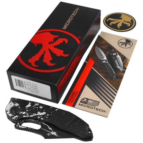 Nóż automatyczny Microtech Stitch-A S/E Battle Ready Aluminium, Battle Ready F/S M390MK by Borka Blades and Tony Marfione (169-3 Microtech Knives