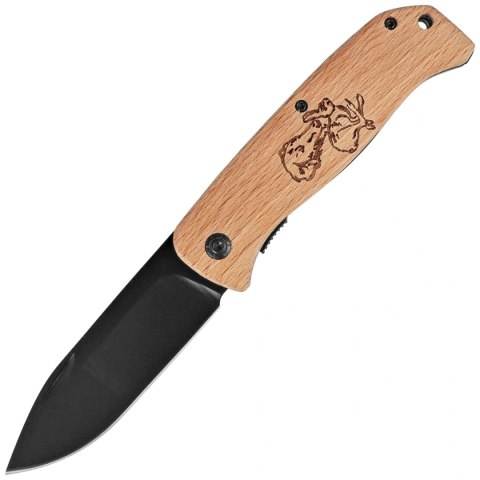 Nóż składany Martinez Albainox Country Hound And Rabbit Wood, Black 3Cr13Mov (25147GR632) Martinez Albainox