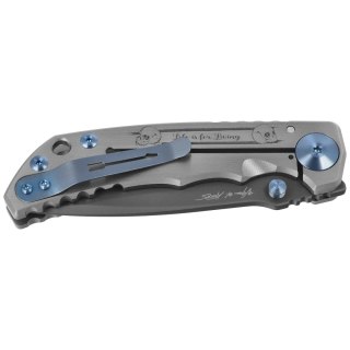 Nóż składany Spartan Blades Harsey Folder ''Memento Mori'' Titanium, Black MagnaCut by William W. Harsey (SF5 Custom Memento Mor Spartan Blades