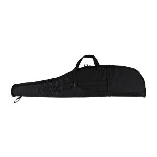 Pokrowiec na broń Forsport 125 cm - czarny, haft beżowa tarcza, biza czarna Forsport