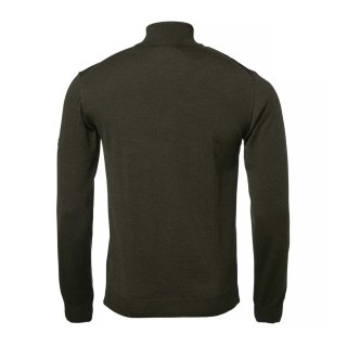 Sweter Chevalier Aston Half Zip Merino Pullover Dark Green Chevalier