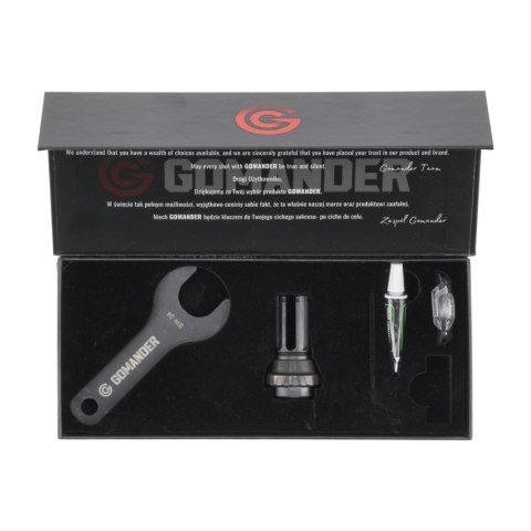 Kompensator płomienia Gomander Quadron Evo 9 mm 1/2x36 UNEF Gomander