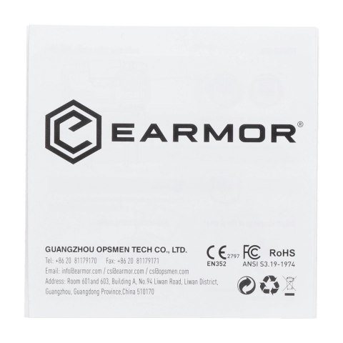 Aktywne ochronniki słuchu Earmor M20T Pro Bluetooth 5.4 czarne Earmor
