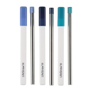 Filtr do wody słomka LifeStraw Sip 3 pack - stormy, laguna, midnight blue LifeStraw
