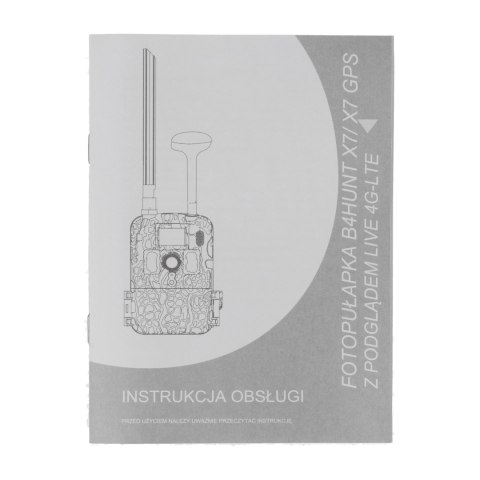 Kamera fotopułapka B4Hunt X7 GSM + pozycjonowanie GPS + panel solarny + karta pamięci 32 GB NN