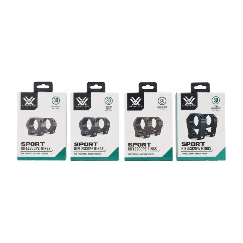 Montaż Vortex Sport Ring 30 mm (0,8"/0,9"/1,1"/1,5") Vortex Optics