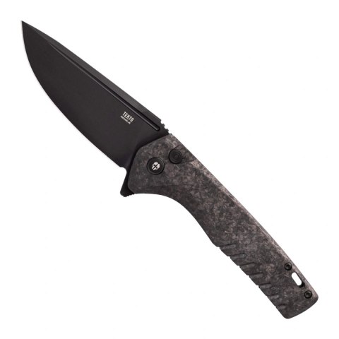 Nóż składany Tekto F3 Charlie Forged Carbon, Black HW, Black D2 Tekto Knives