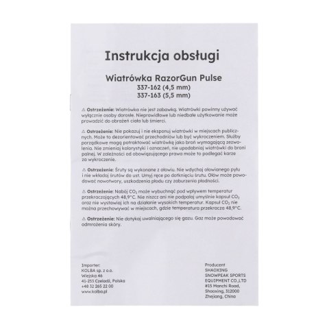 Wiatrówka RGun Pulse 5,5 mm polimer RGun