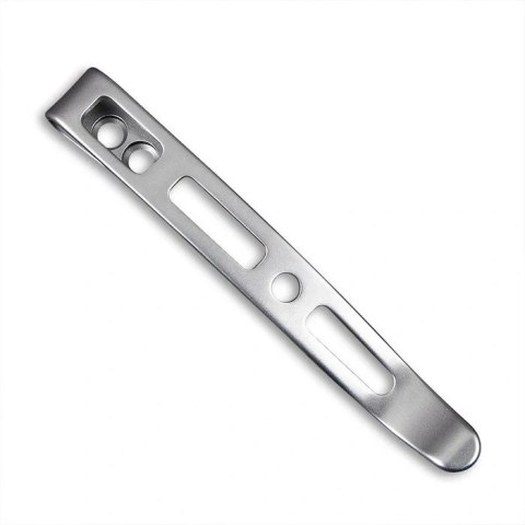Klips Sencut Deep Carry Long Plain, Satin Stainless Steel 58 mm (SA15B) Sencut by We Knife