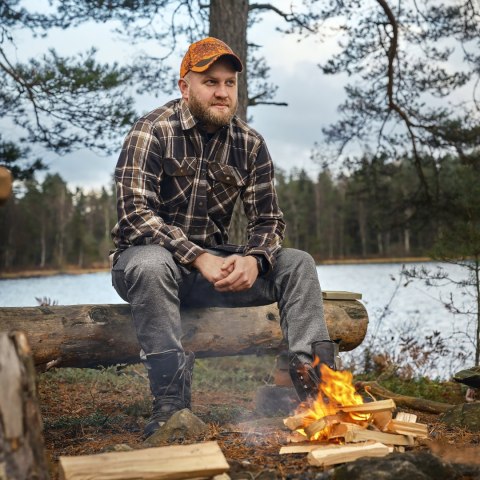 Koszula męska Pinewood Prestwick Exclusive ciemnozielono/czarna Pinewood