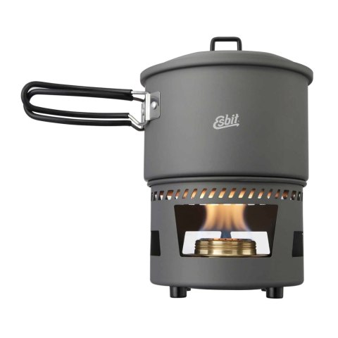 Kuchenka turystyczna Esbit Alcohol Burner Cookset Aluminium z garnkiem 1,5 l Esbit