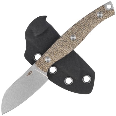 Nóż Bestech Heidiblacksmith#3 Sheepsfoot Green Canvas Micarta, Stonewashed 14C28N by Heidi (BFK07C) Bestech Knives