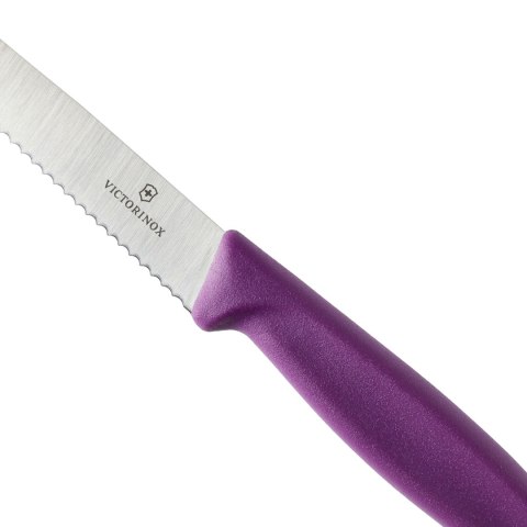 Nóż do steków i pizzy Victorinox Swiss Classic 6.7235.C1 ząbkowany fioletowy Victorinox