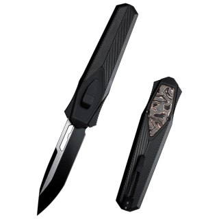Nóż grawitacyjny Remette RT-Swordfish T Black Aluminum/Copper Carbon Fiber, Titanium Black 14C28N (ZL103C8) Remette Knife