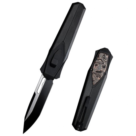 Nóż grawitacyjny Remette RT-Swordfish T Black Aluminum/Copper Carbon Fiber, Titanium Black S35VN (ZL103D16) Remette Knife