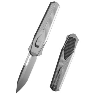 Nóż grawitacyjny Remette RT-Swordfish T Gray Aluminum/Carbon Fiber, Ceramic Sandblasted S35VN (ZL103D3) Remette Knife