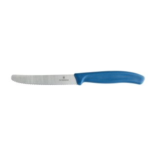 Nóż pikutek Victorinox Swiss Classic 6.7832.C1 ząbkowany z zaokrąglonym czubkiem niebieski Victorinox