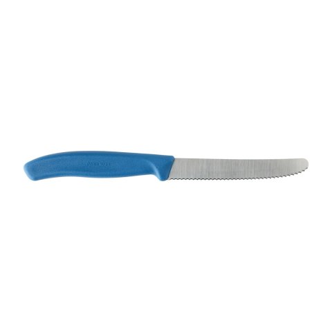 Nóż pikutek Victorinox Swiss Classic 6.7832.C1 ząbkowany z zaokrąglonym czubkiem niebieski Victorinox