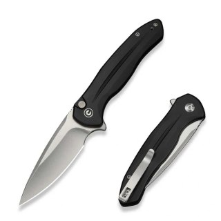 Nóż składany Civivi Button Lock Kitefin Black Aluminium, Satin 14C28N (C24091-1) Civivi by WE Knife
