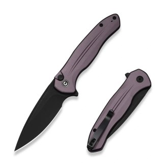 Nóż składany Civivi Button Lock Kitefin Purple Aluminium, Black Stonewashed 14C28N (C24091-3) Civivi by WE Knife