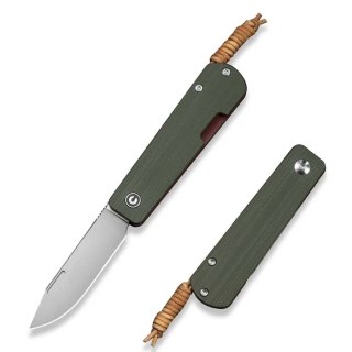 Nóż składany Civivi Slippy Sendy Green-Red G10, Satin Nitro-V by Ben Petersen (C24075B-1) Civivi by WE Knife
