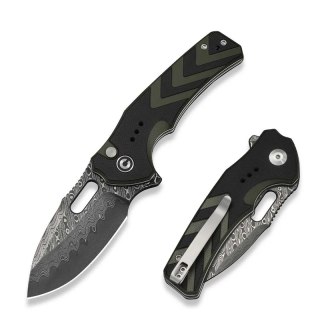 Nóż składany Civivi Vexron Black-Green G10, Damascus (C24066-DS1) Civivi by WE Knife