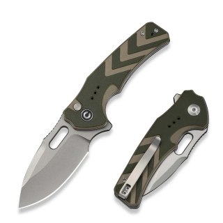 Nóż składany Civivi Vexron Green-Tan G10, Stonewashed 14C28N (C24066-2) Civivi by WE Knife