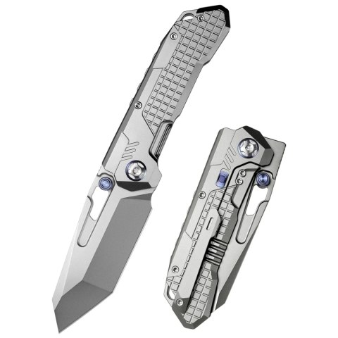 Nóż składany Remette RT-Cool Leopard Gray Titanium, Pearlescent M390 (RTKS-T) Remette Knife