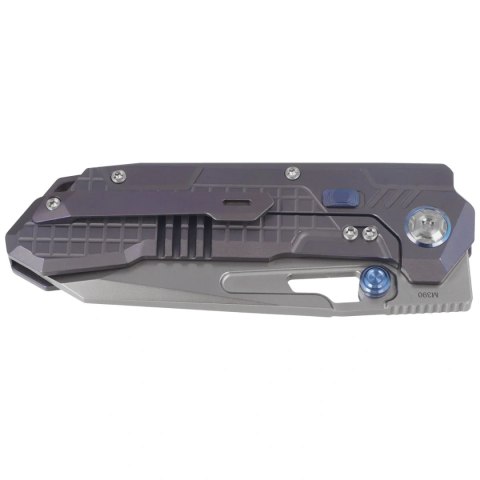 Nóż składany Remette RT-Cool Leopard Grilled Blue Titanium, Pearlescent M390 (RTKS-L) Remette Knife