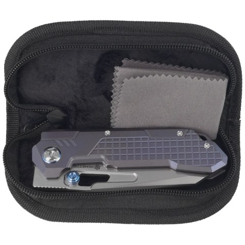 Nóż składany Remette RT-Cool Leopard Grilled Blue Titanium, Pearlescent M390 (RTKS-L) Remette Knife