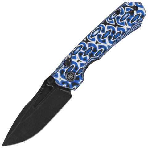 Nóż składany Remette RT-Rhino Blue/White G10, Black Stonewashed D2 (RNGD262) Remette Knife