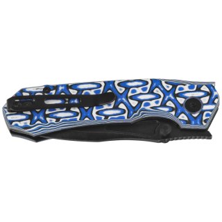 Nóż składany Remette RT-Rhino Blue/White G10, Black Stonewashed D2 (RNGD262) Remette Knife